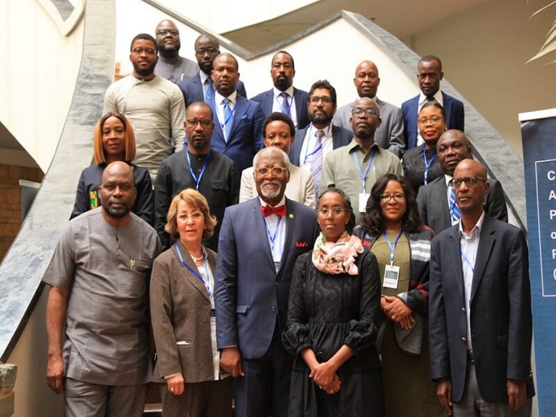  *  The Chairman of the Independent Corrupt Practices and Other Related Offences Commission (ICPC), Prof. Bolaji Owasanoye (SAN) (left); Executive Director of Coalition for Dialogue on Africa (CoDA), the Secretariat of the African Union High-Level Panel on Stemming Illicit Financial Flows from Africa, Ms. Souad Aden-Osman (third from right), and representatives of AU member-states and pan-African institutions, during the high-level technical meeting on the frameworks for the implementation of CAPAR held over the weekend in Addis Ababa, Ethiopia.