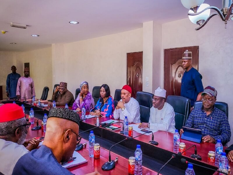 *  PDP NWC Members and Vice Presidential Selection Committee during their meeting deliberation on Tuesday at PDP Headquarters, Abuja.