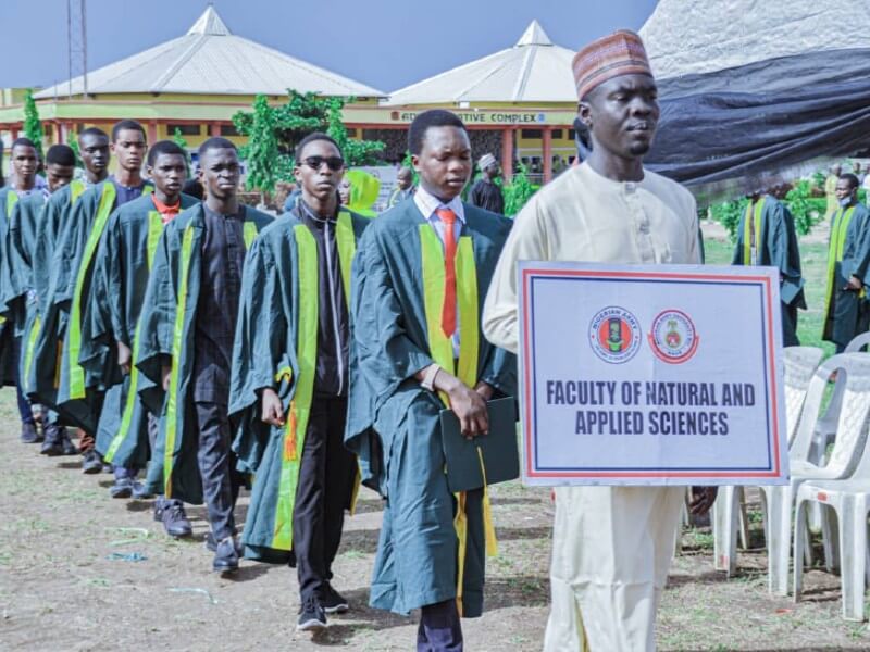 Some newly admitted students during the matriculation ceremony of NAUB.