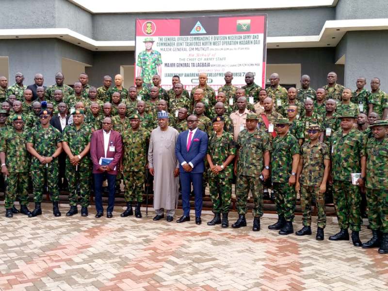 *  Group photograph of Non Commissioned Officers at the ongoing 4-Day course for Nigeria Army holden at 8 Division, Giginya Barracks, Sokoto. Photo by: Ankeli Emmanuel, in Sokoto State.