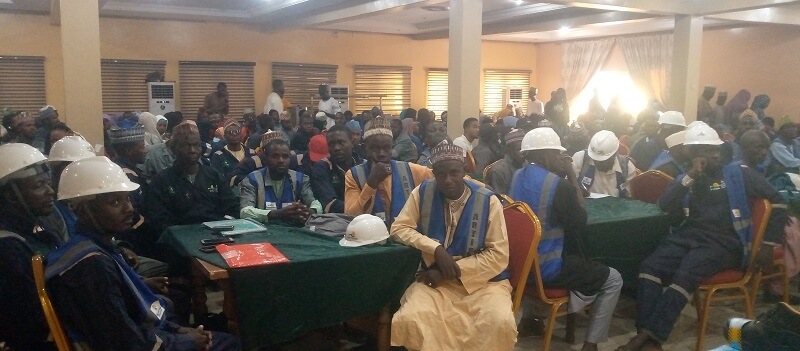 * Cross section of trainees at the M&E CORBON Flags Off Exercise For Sokoto Batch C N-Power at Sokoto Guest Inn. Photo: By Ankeli Emmanuel.