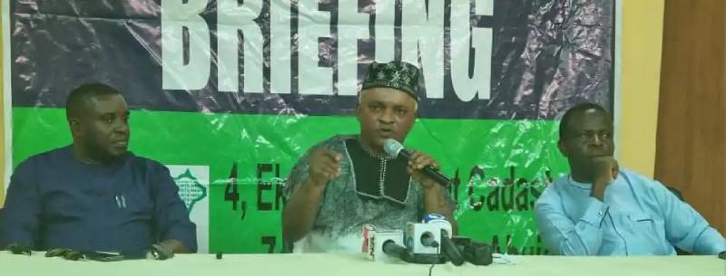 From left: Comrade Emma Amaama, Hon Eseme Eyibo and Mr Gabriel Etukudoh, a Senior Prigrammes officer at the APC National Secretariat. From left: Comrade Emma Amaama, Hon Eseme Eyibo and Mr Gabriel Etukudoh, a Senior Prigrammes officer at the APC National Secretariat.