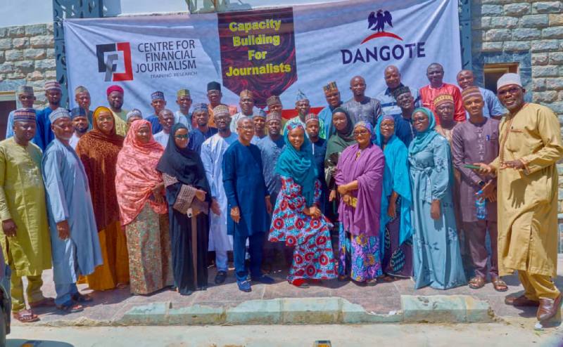 *  Group picture of participants at the Dangote Capacity Building For Journalists In Northwest, Nigeria.