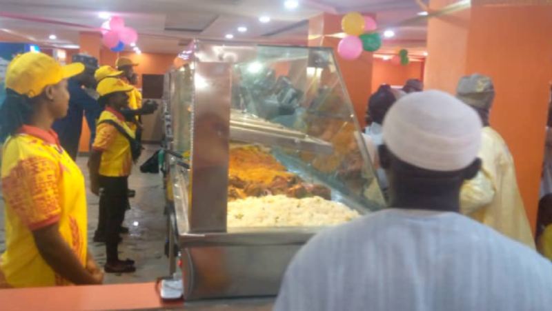 Inside view of the newly opened Davkem Restaurant, Conference halls, and Bakery. Photo by Ankeli Emmanuel, Sokoto