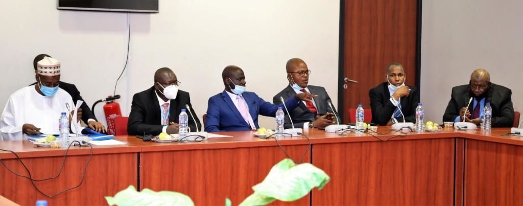EFCC chairman and his officials at the senate