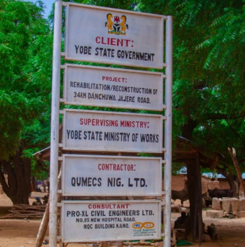 The Following pictures are of Danchuwa-Jajere 34km road being built by the Buni administration in Yobe State (Tap or swipe to view all images)