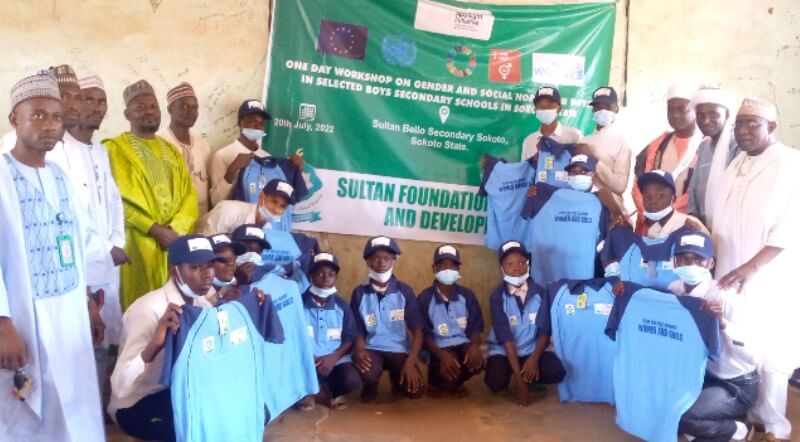  *  Cross Section of participants at the Sultan Foundation for Peace and Development one day sensitization at the Sultan Bello Secondary School, Sokoto. Photo: By Ankeli Emmanuel.