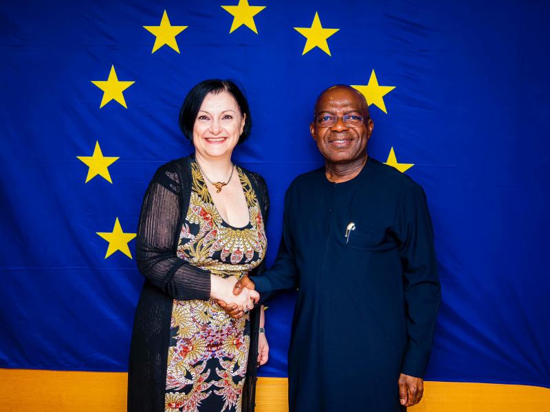 Governor Otti and Ambassador Isopi.