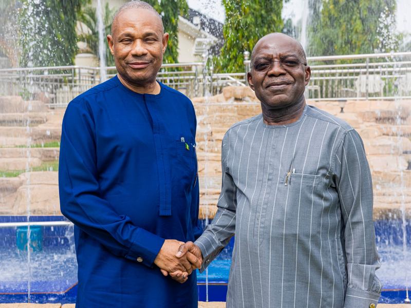 Governor Otti and Dr. Emmanuel Meribeole.