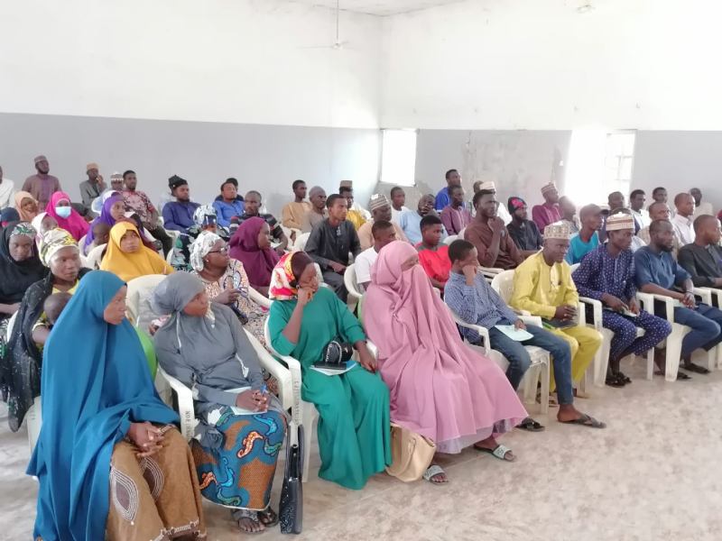Group photograph of the NDE officials and participants at a one day orientation and flagging off SADTS in Bauchi.