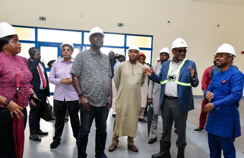 *  Minister of State for Petroleum Resources (Oil), Senator Heineken Lokpobiri; Executive Secretary, Nigerian Content Development and Monitoring Board (NCDMB), Engr. Simbi Kesiye Wabote, and the Executive Secretary of Petroleum Technology Development Fund (PTDF), Alhaji Aminu Ahmed Galadima on Wednesday when the Minister undertook an inspection visit to the for Skills Development and Training (CSDT) at Port Harcourt, Rivers State, initiated by the PTDF, but now co-financed by the NCDMB.