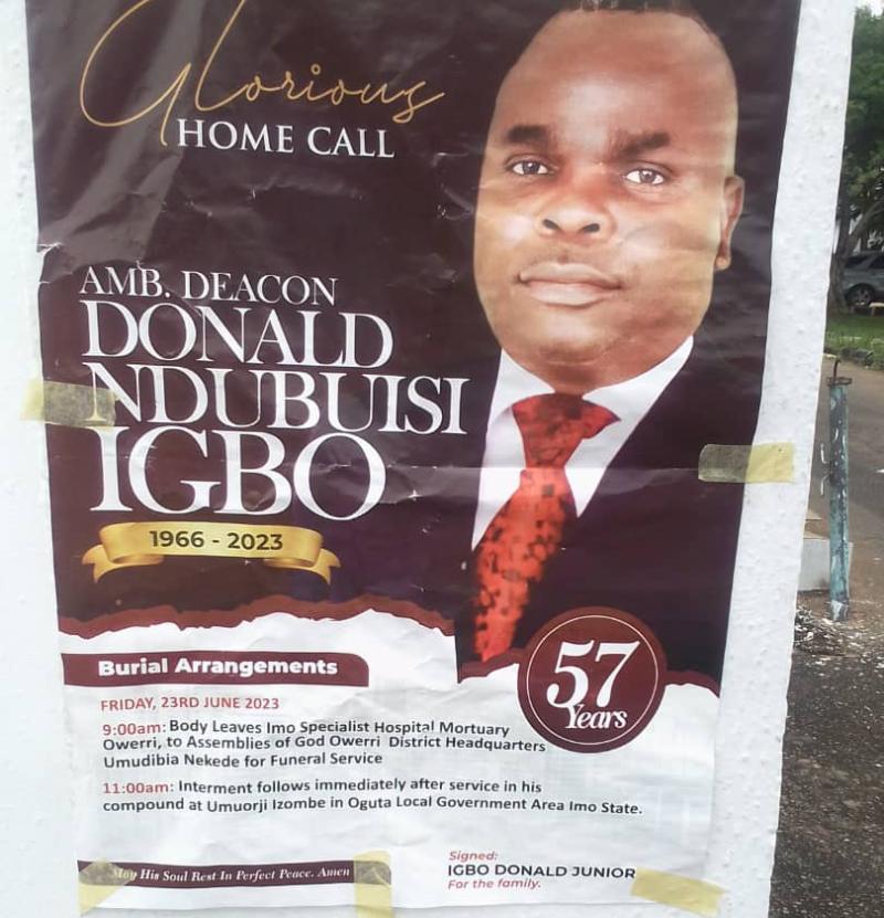 Mr Donald Ndubisi Igbo