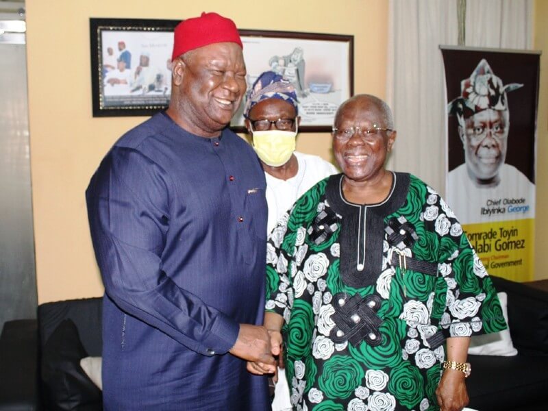 Senator Pius Anyim (Left) With Chief Olabode George (Right)