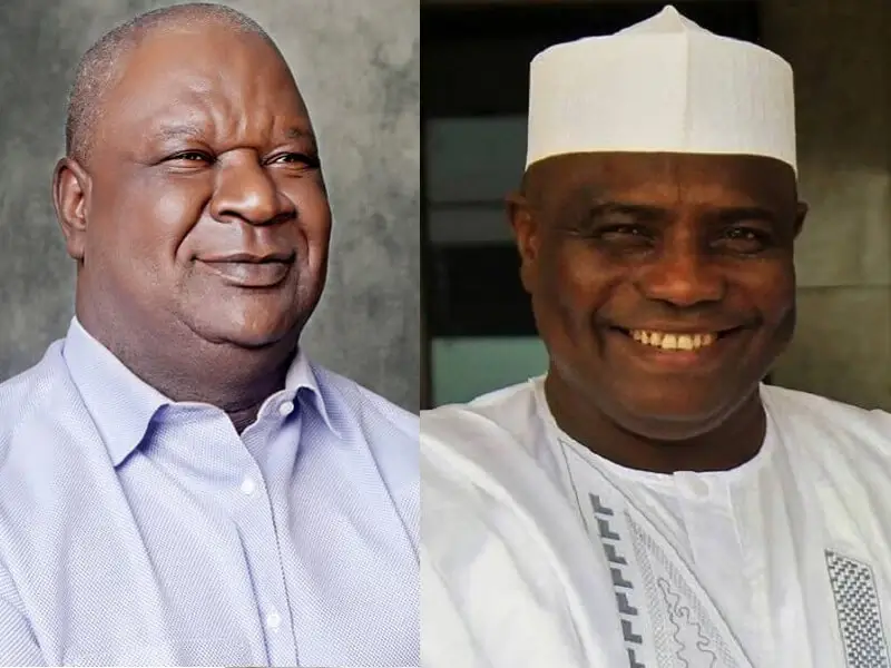 Senator Anyim Pius Anyim and Governor Aminu Waziri Tambuwal