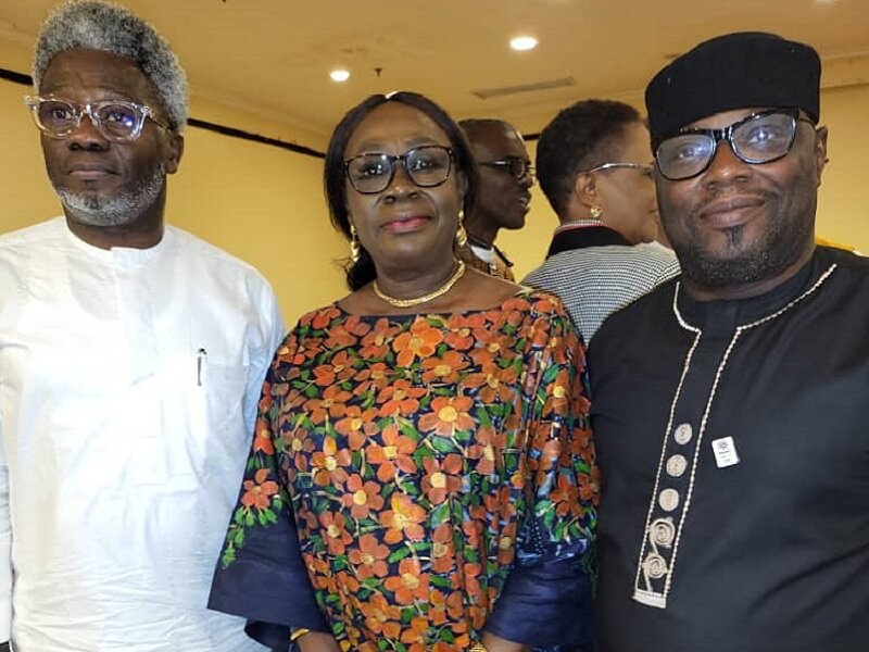 *  Corporate Communication Gurus: (L) Dr Omoniyi Ibietan, Head, Media Relations (Public Affairs Directorate) of Nigerian Communications Commission (NCC); Mrs Nnenna Okoha, Head, Corporate Communications, NCC (Middle); Mr Max Amuchie, GOCOP Executive Member and Publisher/Editor-in-Chief of Sundiata Post Online News (R) and behind are: Mr Remmy Nweke, GOCOP's Spokesman and Publisher/Managing Editor of IT REALMS Online another female Corporate Communication Guest, at the GOCOP's AGM/Parley with leaders of Corporate Communications on Wednesday, October 5, 2022.