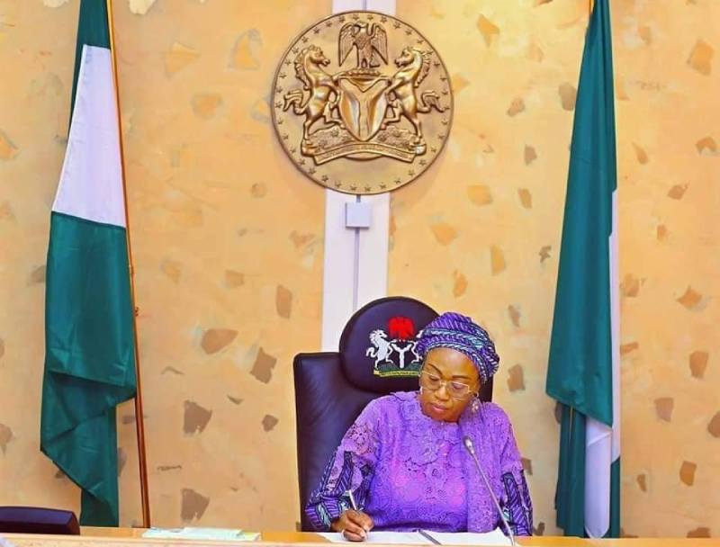 *  Senator Oluremi Tinubu: Nigeria's First Lady in her office at the Presidential Villa, Abuja
