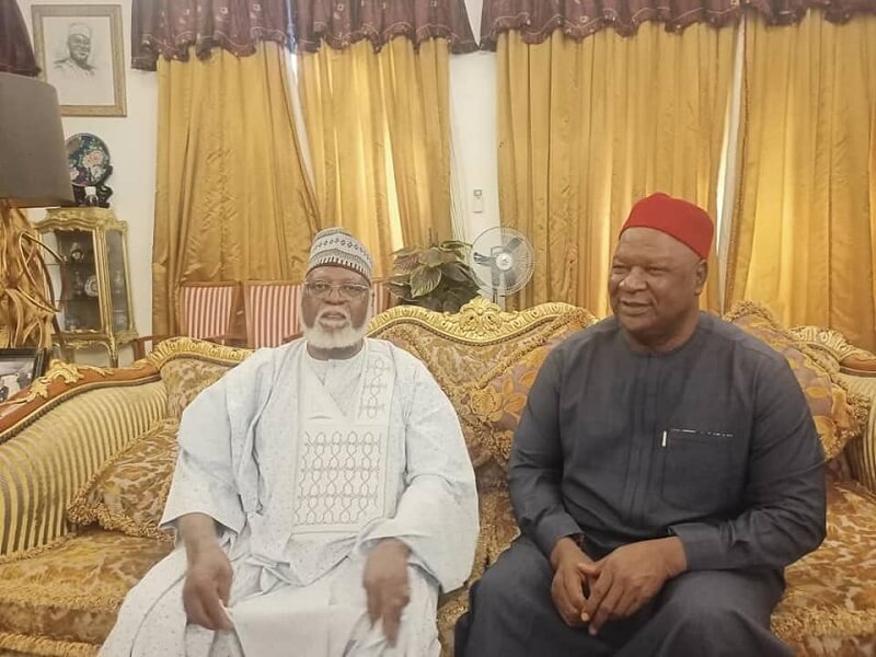 Senator pius Anyim with Abdulsalami Abubakar