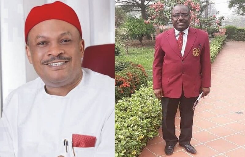 Senator Sam Nnaemeka Anyanwu (Left) and  Mr. Daniel Okechukwu (Right)