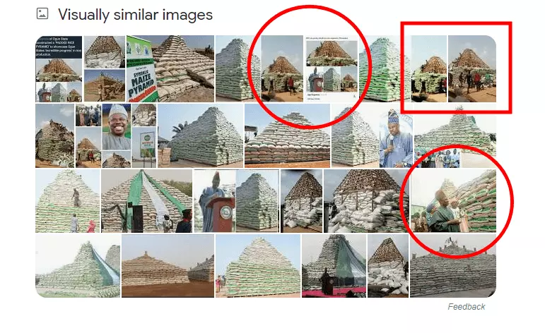 Visually similar images