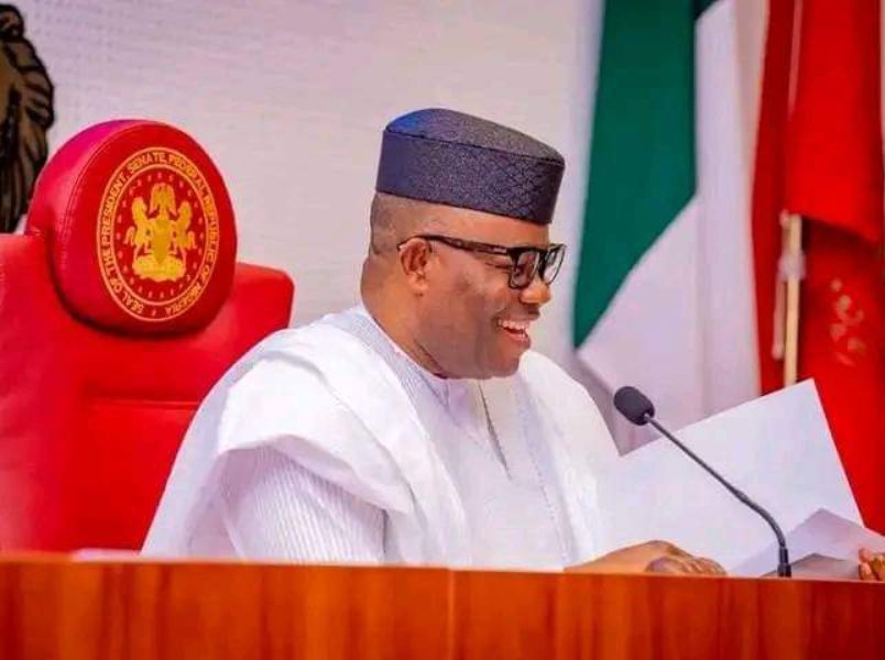 Senate President, Godswill Akpabio presiding over Senate session