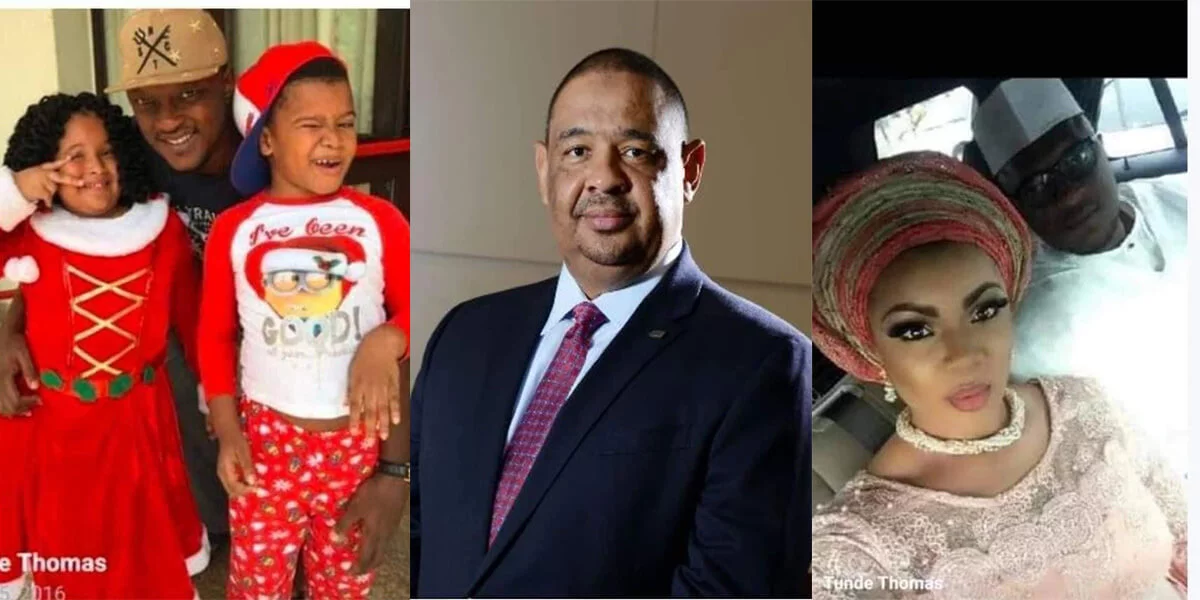 Banker and kids (Left), FCMB Boss Ali Nuru(Middle), Banker and Wife (Right)