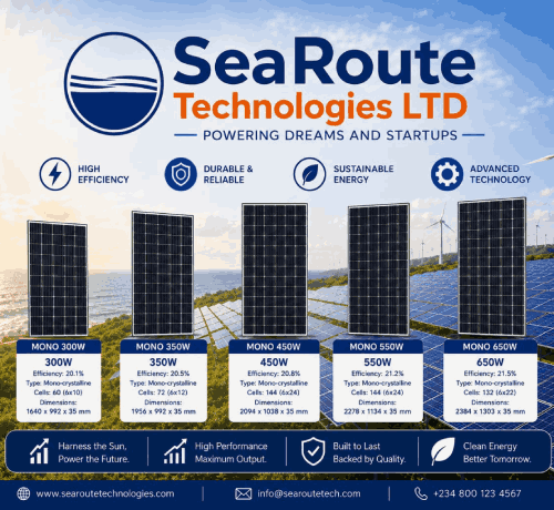 No NEPA, No Problem SEAROUTE POWER GOT YOU COVERED - click to contact on WhatsApp