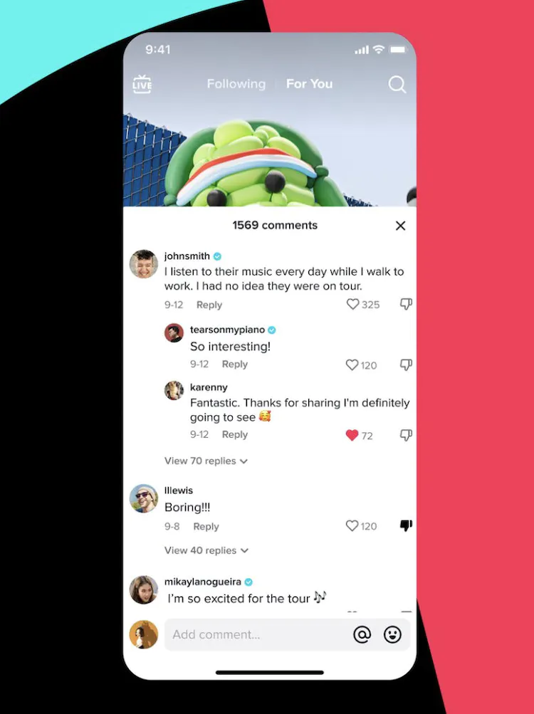 Tiktok dislikes