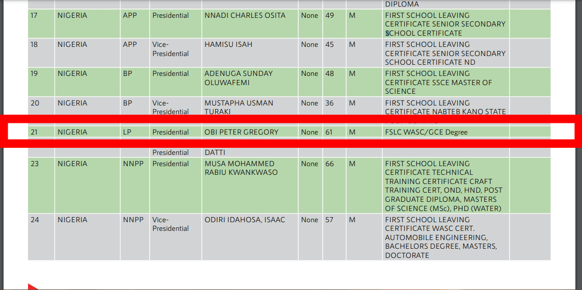 peter obi presidential candidate