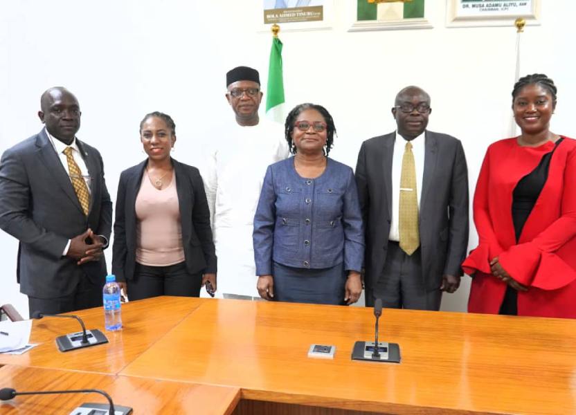 Group photo with the secretary to ICPC Mr Clifford Okwudiri Oparaodu  and Members of the American Business Council during a courtesy call.