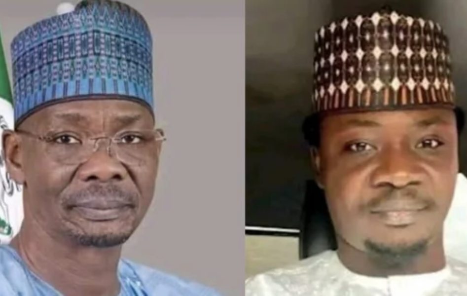 Governor Abdullahi Sule (Left) and Late Hassan Sule (Right)