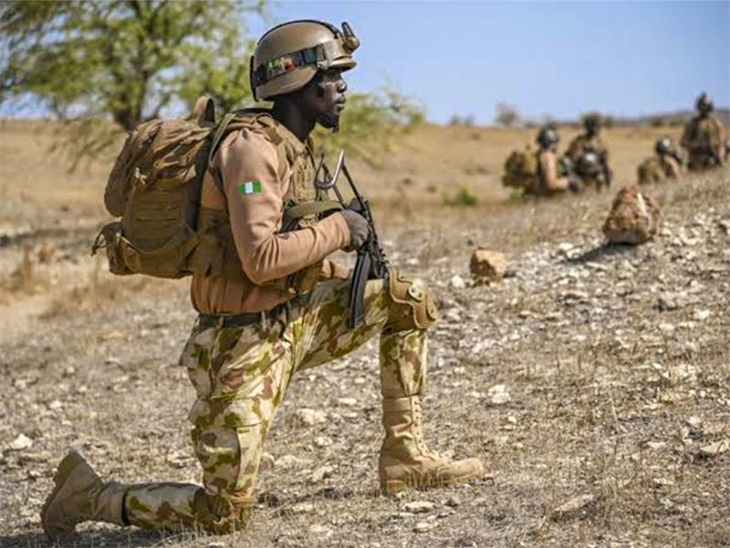 Photo of Nigerian Soldiers (For illustrative Purposes Only)