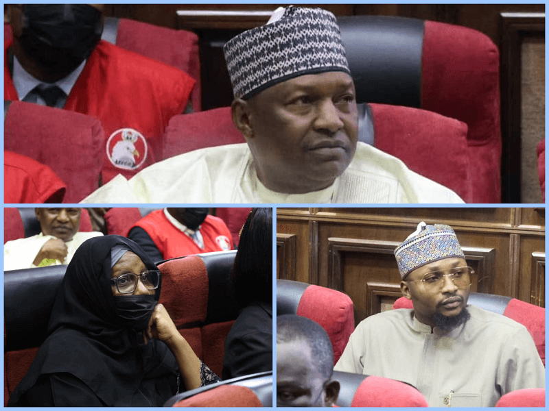 Malami's Wife, his son and former SGF, Abubakar Malami.