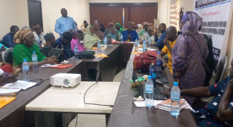 *  Media practitioners from Sokoto, Jigawa, Katsina, Kaduna and Kano at the one day media engagement on Diphtheria outbreak held at Tahir guest palace in Kano State.   Photo by: Ankeli Emmanuel, in Kano. 