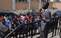 NEW EFCC BOSS, BAWA, MEETS COMMISSION'S STAFF, CHARGES THEM ON DISCIPLINE