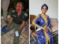 *  The assaulted woman police, Inspector Teju Moses and Prof Zainab Duke Abiola (the accused).