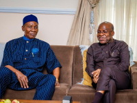 Governor Otti (right) and Prince Apugo (right), when they met.