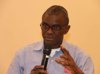 Mr Remmy Nweke, Group Executive Editor/Lead Consulting Strategist, ITREALMS Media group, delivering paper on 'How to 'GROW' your website: The Fundamentals' at the pre-conference business session during the 7th annual conference of Guild of Corporate Online Publishers (GOCOP) at Abuja Continental Hotel on Wednesday, October 4, 2023.