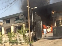 Nation Newspaper on Fire