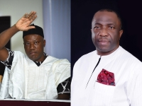 Dr. Leonard Nzenwa (Leff) Chief Ralph Okey Nwosu (Right)