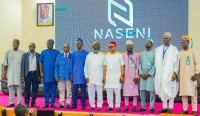 L-R: Deputy Director, Manufacturing Services, Engineering Directorate, NASENI, Dr. Salawu Morufu; Director, Manufacturing Services Department, Engineering  Directorate, NASENI, Engr. Dr. Olayode Olasupo; Director, Information, New Media & Protocol, NASENI, Mr. Segun Ayeoyenikan; Research Director, NASENI, Engr. Prof. Abdulmalik Onuwe; Prof. Abass Alade, Department of Chemical Engineering, LAUTECH;  Research Director and representative of EVC of NASENI, Engr. Dr. Samuel O. Olusunle; Research Director, NASENI, Dr. Patrick Okwu; Senior Lecturer, Dept. of Physics, Nigeria Maritime University Okerenkoko, Warri, Delta State, Dr. Suleman Kamaldeen Olasunkanmi; Associate Prof. Jimoh Oladejo Tijani, Department of Chemistry, FUT, Minna; Deputy Director and Head of the Research Laboratory Development Department, Science Infrastructure Directorate, NASENI, Dr. Bakare Hassan Oladipo and another staff of FUT, Minna after the presentation of NASENI funded R & D products at the Agency’s headquarters recently.