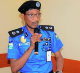 *  Sokoto State Commissioner of Police (CP), Muhammed Gumel, addressing journalists in Sokoto