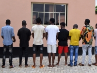 The ten suspected cyber criminals